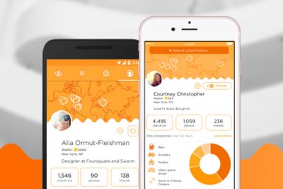 Swarm app. Image from The Verge