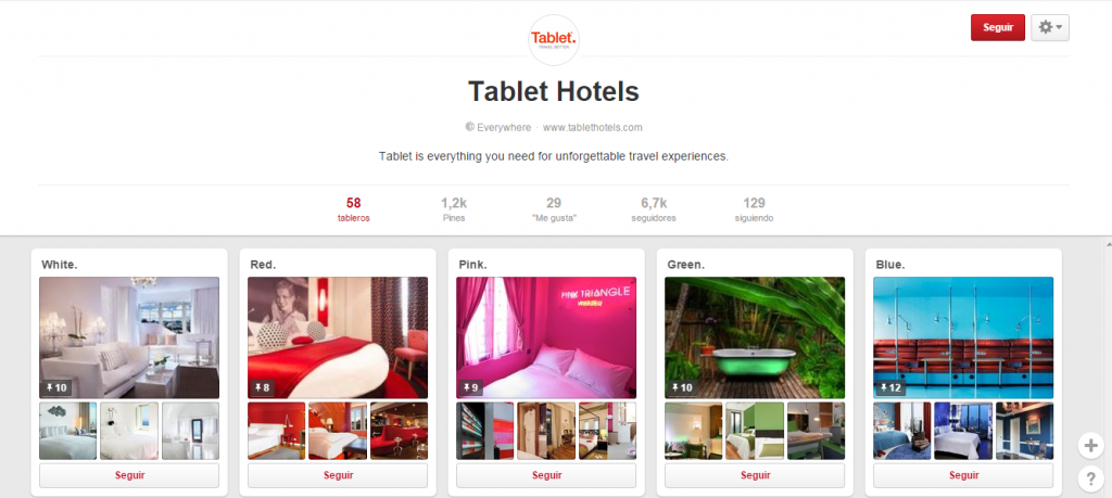 Pinterest para Hoteles