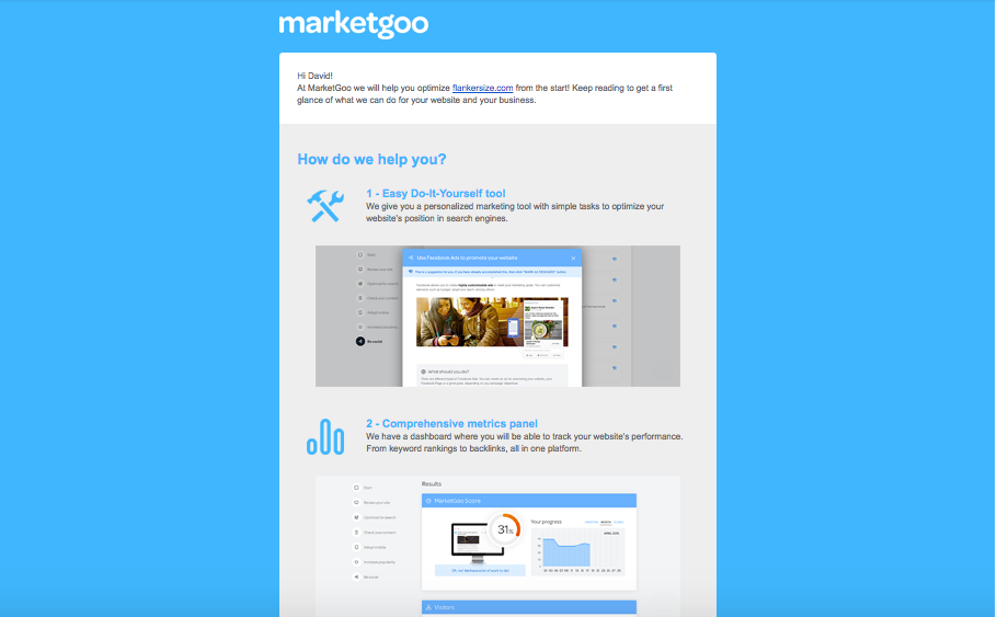 product update marketgoo