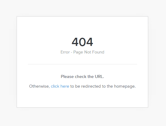 404 error on weebly
