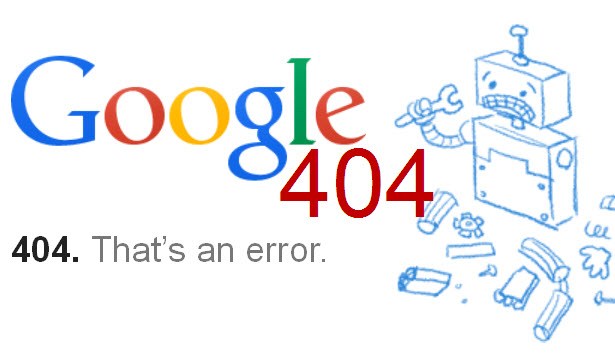 google 404 error