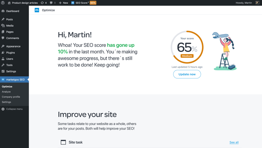 marketgoo-seo-wp-dashboard
