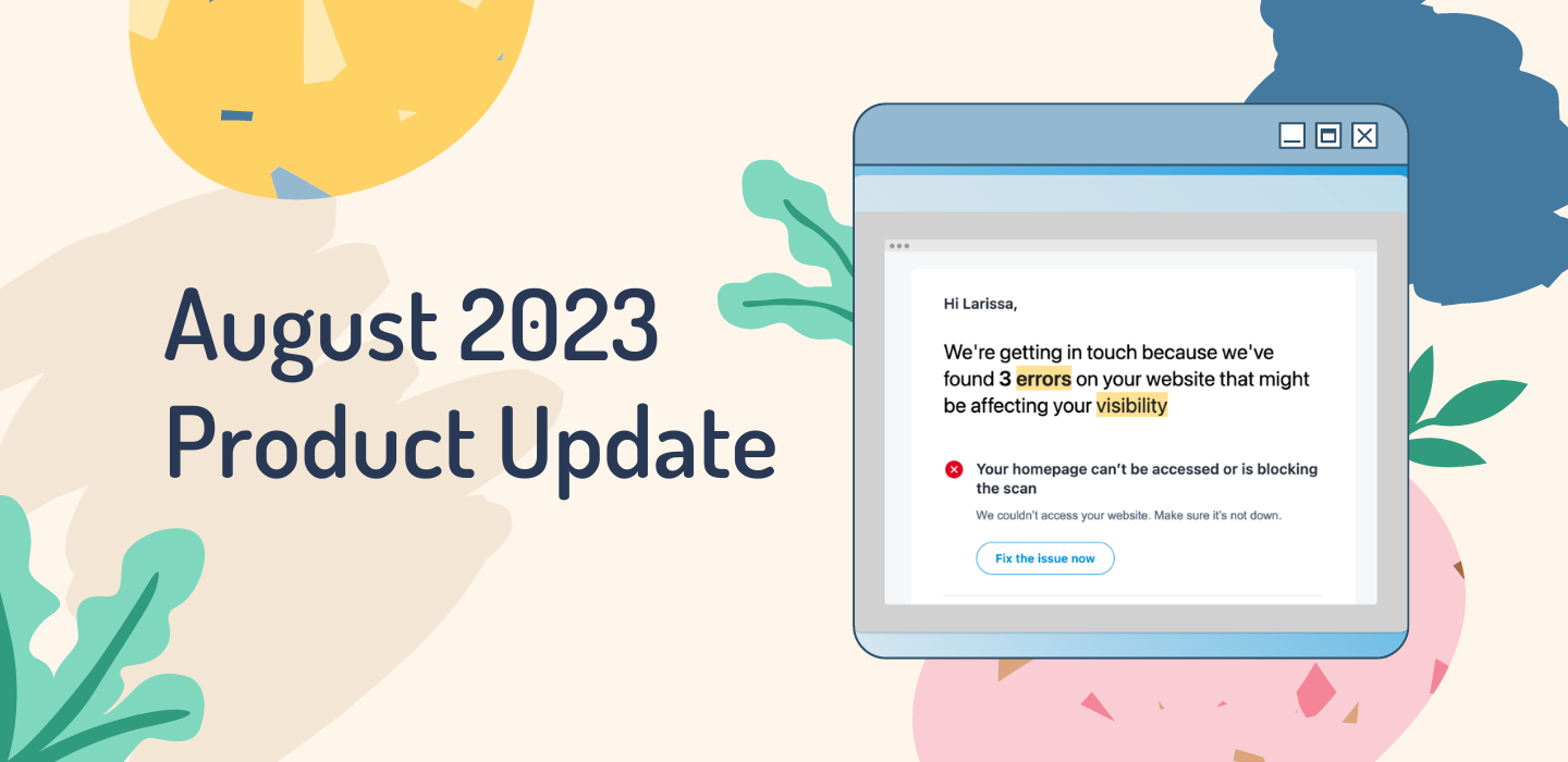 What’s New in marketgoo: August 2023