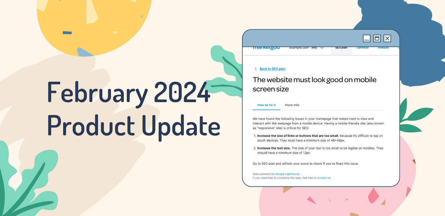 What’s new in marketgoo – February 2024